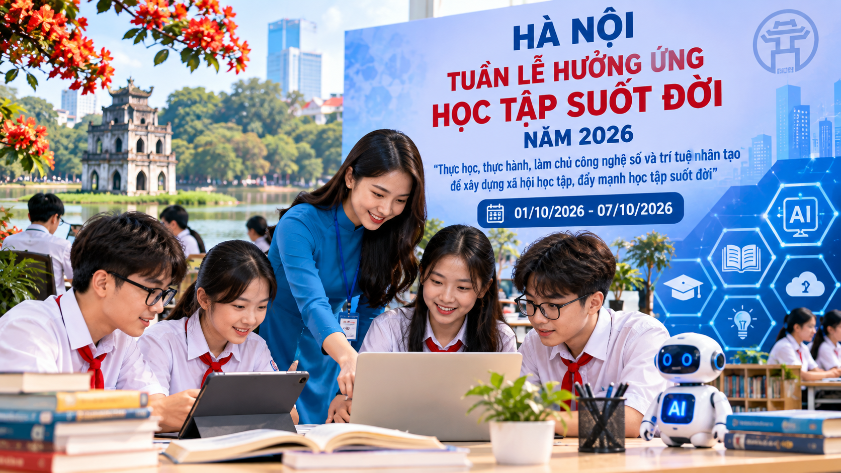 Tuần lễ hưởng ứng học tập suốt đời năm 2026: Hà Nội thúc đẩy năng lực học tập trong kỷ nguyên số